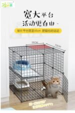 Cat Cage Household Three-Layer Rabbit Pet Fence Extra Large Free Space Cat Villa Clearance Double-Layer Isolation Cattery