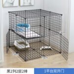 Cat Cage Household Three-Layer Rabbit Pet Fence Extra Large Free Space Cat Villa Clearance Double-Layer Isolation Cattery - Image 27