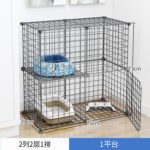 Cat Cage Household Three-Layer Rabbit Pet Fence Extra Large Free Space Cat Villa Clearance Double-Layer Isolation Cattery - Image 17