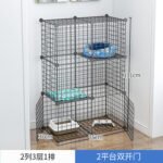 Cat Cage Household Three-Layer Rabbit Pet Fence Extra Large Free Space Cat Villa Clearance Double-Layer Isolation Cattery - Image 21