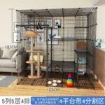 Cat Cage Villa Extra Large Free Space Home Indoor Cat House Large Three-Story Cat Cage Villa Sale Cat House - Image 10