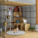 Cat Cage Villa Extra Large Free Space Home Indoor Cat House Large Three-Story Cat Cage Villa Sale Cat House