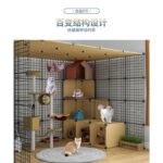 Cat Cage Villa Extra Large Free Space Home Indoor Cat House Large Three-Story Cat Cage Villa Sale Cat House - Image 4