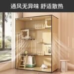 Cat Villa Household Cat Cage Indoor Cat House Cattery Cat Nest Cat Cabinet Luxury Cat House Cat Nest Wooden Cage - Image 3