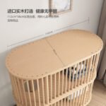 Customized Cat Cage Solid Wood Household Cat Villa Cat Luxury Indoor Environmentally Friendly Odor-Free Double-Layer Multi-Layer Cat Nest - Image 3