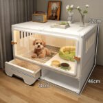 Dog Cage With Separate Toilet, One-Bedroom Living Room And Bathroom Pet Cage Home Small Dog Teddy Corgi Dog Villa - Image 10