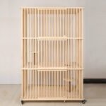 Manufacturer Customized Solid Wood Cat Cage Household Cat Cabinet Indoor Three-Story Free Space Pet Cat Cage Cat Villa - Image 9