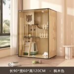 Cat Villa Household Cat Cage Indoor Cat House Cattery Cat Nest Cat Cabinet Luxury Cat House Cat Nest Wooden Cage - Image 6