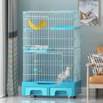 Cat Cage, Home Villa Cat Nest, Pet Cat House, Large Indoor Free Space, Integrated Cat House With Toilet - Image 8