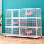 Cat Cage Cattery Breeding Cage Flat Bottom Easy To Clean Cat Cage Foster Care Cage Luxury Cat Villa Cattery Cat Cage - Image 3