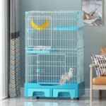 Cat Cage, Home Villa Cat Nest, Pet Cat House, Large Indoor Free Space, Integrated Cat House With Toilet - Image 4