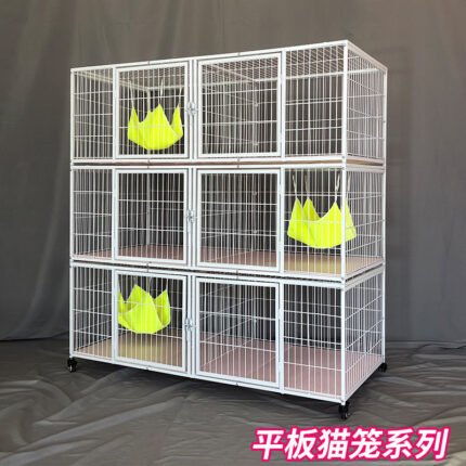 New Cat Cage Cattery Breeding Cage Breeding Cage Cat Villa Plastic Pad Bottom Easy To Clean Cat Cage Cattery Cat Cage