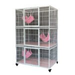 New Cat Cage Cattery Breeding Cage Breeding Cage Cat Villa Plastic Pad Bottom Easy To Clean Cat Cage Cattery Cat Cage - Image 5