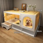 Dog Cage With Separate Toilet, One-Bedroom Living Room And Bathroom Pet Cage Home Small Dog Teddy Corgi Dog Villa - Image 13