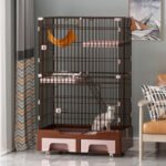 Cat Cage, Home Villa Cat Nest, Pet Cat House, Large Indoor Free Space, Integrated Cat House With Toilet - Image 7