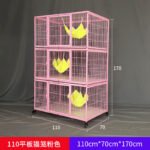 New Cat Cage Cattery Breeding Cage Breeding Cage Cat Villa Plastic Pad Bottom Easy To Clean Cat Cage Cattery Cat Cage - Image 11