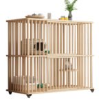 Manufacturer Customized Solid Wood Cat Cage Household Cat Cabinet Indoor Three-Story Free Space Pet Cat Cage Cat Villa - Image 5