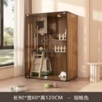 Cat Villa Household Cat Cage Indoor Cat House Cattery Cat Nest Cat Cabinet Luxury Cat House Cat Nest Wooden Cage - Image 17