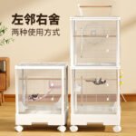Sugar Glider Cage Breeding Cage Acrylic Horizontal Wire Double-Layer Moving Castle Squirrel Flowering Squirrel Flying Squirrel Luxury Villa - Image 3