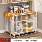 Cat Cage Household Indoor Folding Cat Toilet Integrated Small Apartment Villa Cat Nest Cat House Cage - Image 25