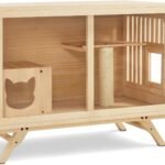 Customized Cat Villa Cat Villa Solid Wood Cat House Fur Cabinet Cat Cage Luxury Version Cat Nest Cat Climbing Frame Cattery - Image 2