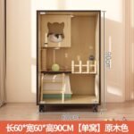 Cat Villa Household Cat Cage Indoor Cat House Cattery Cat Nest Cat Cabinet Luxury Cat House Cat Nest Wooden Cage - Image 8