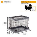 Ferplast Dog Cage Cat Cage Large, Medium And Small Dog Home Large Space Foldable Separable Dog House Villa - Image 9