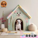 Doghouse, Cat Cage, Mat, Tent, Cat And Dog House, Pet Villa, Warm And Cold-Proof, Semi-Enclosed In Winter