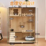 Household Indoor Cat Nest Villa Fully Enclosed One-Piece Luxury Cat Cabinet Pet Cabinet Cat Cage Cat House Cattery - Image 2