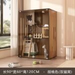 Cat Villa Household Cat Cage Indoor Cat House Cattery Cat Nest Cat Cabinet Luxury Cat House Cat Nest Wooden Cage - Image 21