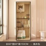 Cat Villa Household Cat Cage Indoor Cat House Cattery Cat Nest Cat Cabinet Luxury Cat House Cat Nest Wooden Cage - Image 22
