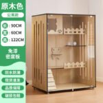Household Indoor Cat Nest Villa Fully Enclosed One-Piece Luxury Cat Cabinet Pet Cabinet Cat Cage Cat House Cattery - Image 8