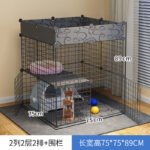 Cat Cage Villa Three-Story Home Super Large Free Space Pet Cattery Indoor Cat Nest Cat House Cat Room - Image 6