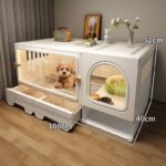 Dog Cage With Separate Toilet, One-Bedroom Living Room And Bathroom Pet Cage Home Small Dog Teddy Corgi Dog Villa - Image 8