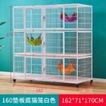 Cat Cage Cattery Breeding Cage Flat Bottom Easy To Clean Cat Cage Foster Care Cage Luxury Cat Villa Cattery Cat Cage - Image 7