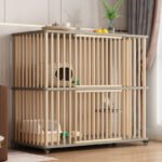 Manufacturer Customized Solid Wood Cat Cage Household Cat Cabinet Indoor Three-Story Free Space Pet Cat Cage Cat Villa - Image 8