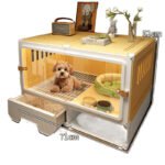 Dog Cage With Separate Toilet, One-Bedroom Living Room And Bathroom Pet Cage Home Small Dog Teddy Corgi Dog Villa - Image 5