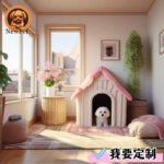 Doghouse, Cat Cage, Mat, Tent, Cat And Dog House, Pet Villa, Warm And Cold-Proof, Semi-Enclosed In Winter - Image 3