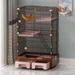 Cat Cage, Home Villa Cat Nest, Pet Cat House, Large Indoor Free Space, Integrated Cat House With Toilet - Image 2
