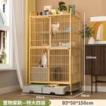 Cat Cage, Extra Large Free Space, Indoor, Non-Occupied, Cat Villa With Toilet, Three-Story Bold Cat House - Image 13