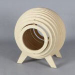 Wooden Cat Cage Pet Shop Honeycomb Cat Cabinet Cat Villa Cattery Cat House Home Indoor Solid Wood Multi-Layer Cat Climbing Frame - Image 4