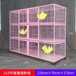 New Cat Cage Cattery Breeding Cage Breeding Cage Cat Villa Plastic Pad Bottom Easy To Clean Cat Cage Cattery Cat Cage - Image 7