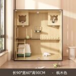 Cat Villa Household Cat Cage Indoor Cat House Cattery Cat Nest Cat Cabinet Luxury Cat House Cat Nest Wooden Cage - Image 12